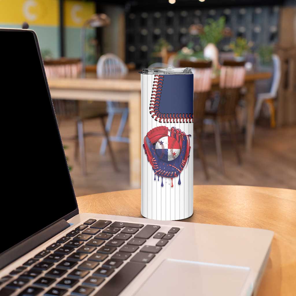 Custom Dripping Baseball Panama Skinny Tumbler