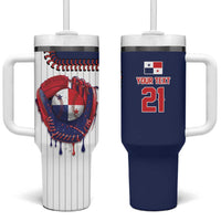 Custom Dripping Baseball Panama Tumbler With Handle