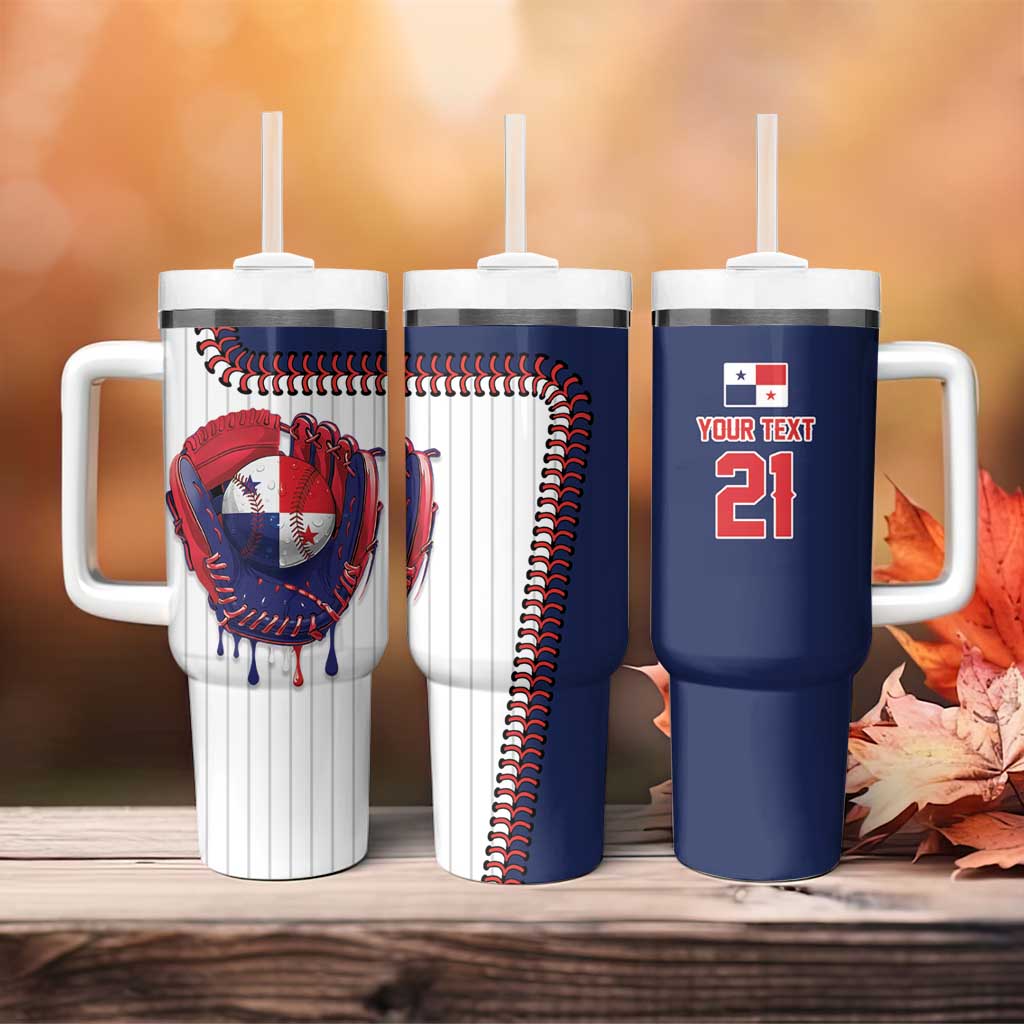 Custom Dripping Baseball Panama Tumbler With Handle