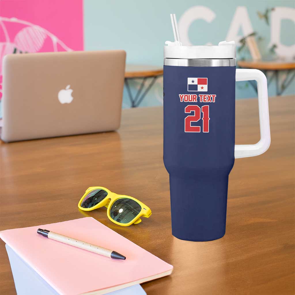 Custom Dripping Baseball Panama Tumbler With Handle