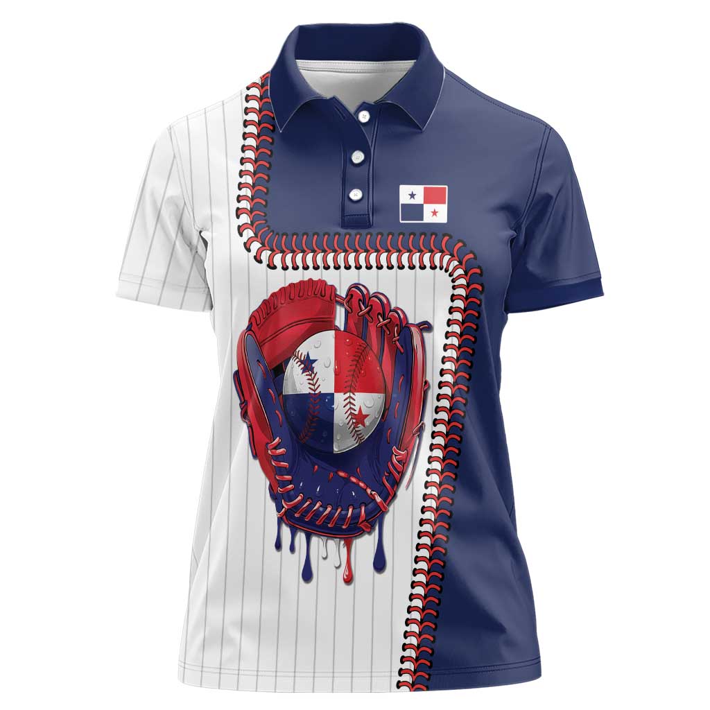 Custom Dripping Baseball Panama Women Polo Shirt