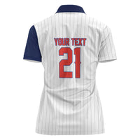 Custom Dripping Baseball Panama Women Polo Shirt