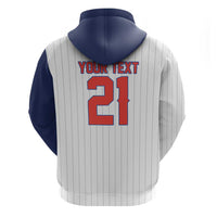 Custom Dripping Baseball Panama Zip Hoodie