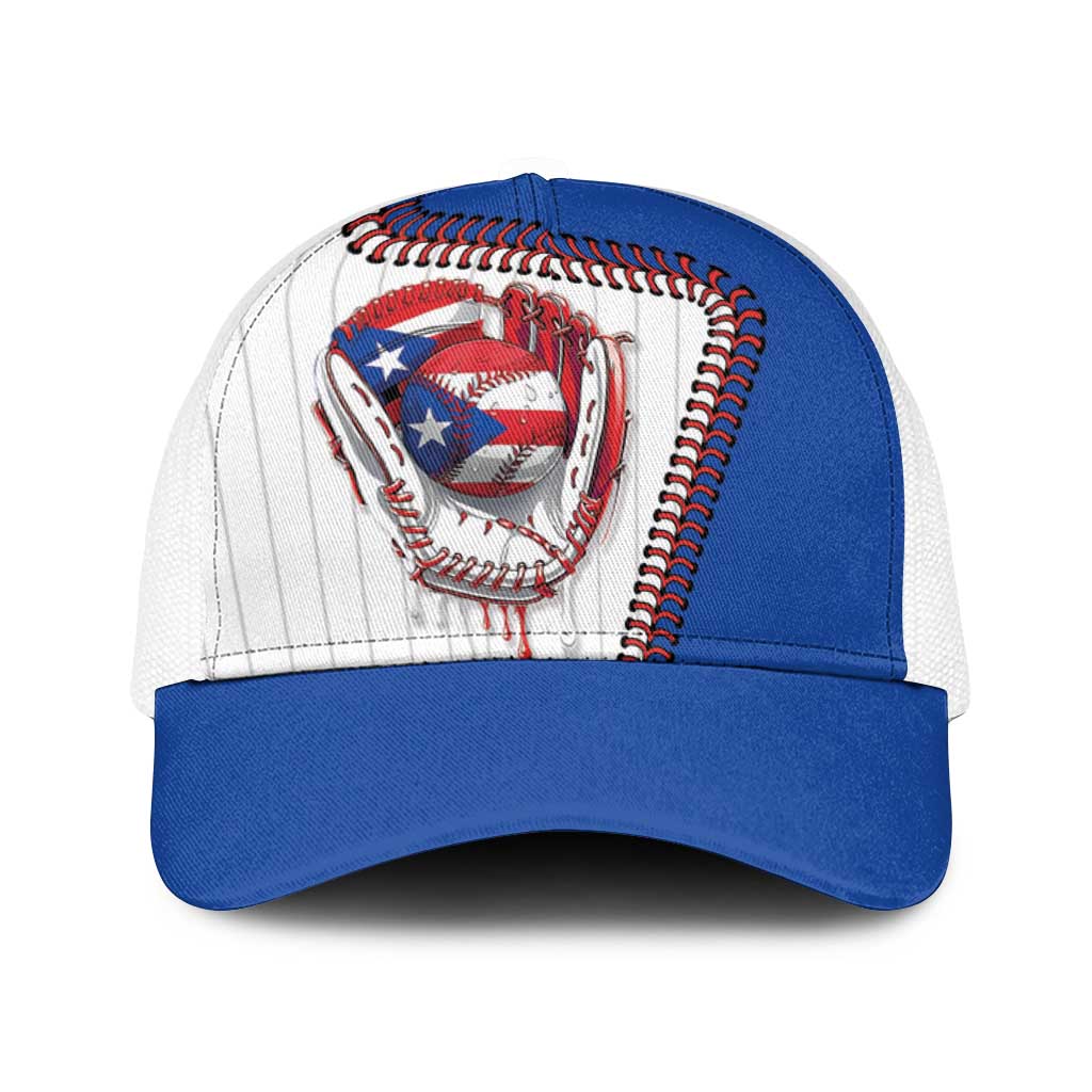 Dripping Baseball Puerto Rico Baseball Net Cap