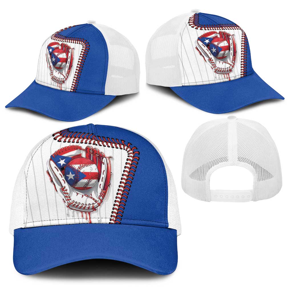 Dripping Baseball Puerto Rico Baseball Net Cap