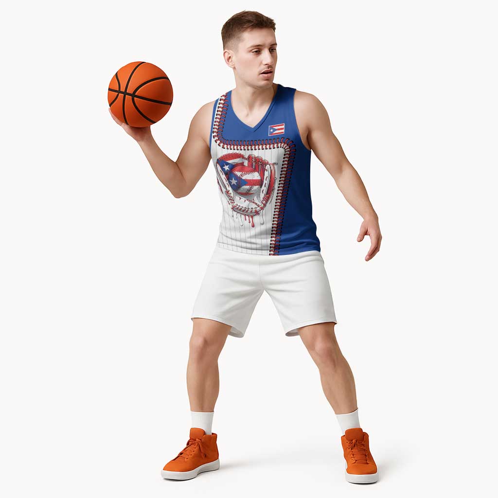 Custom Dripping Baseball Puerto Rico Basketball Jersey