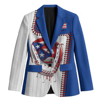 Custom Dripping Baseball Puerto Rico Blazer
