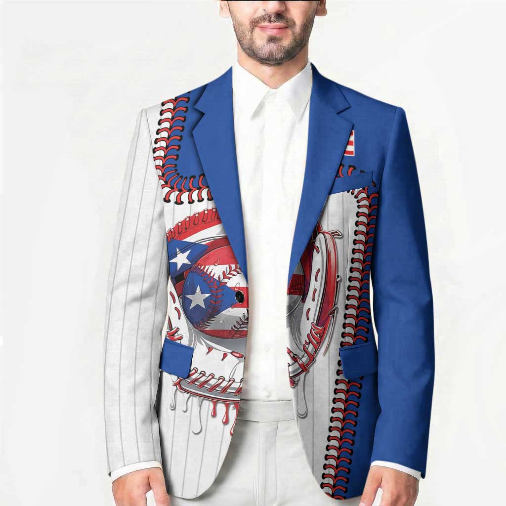 Custom Dripping Baseball Puerto Rico Blazer