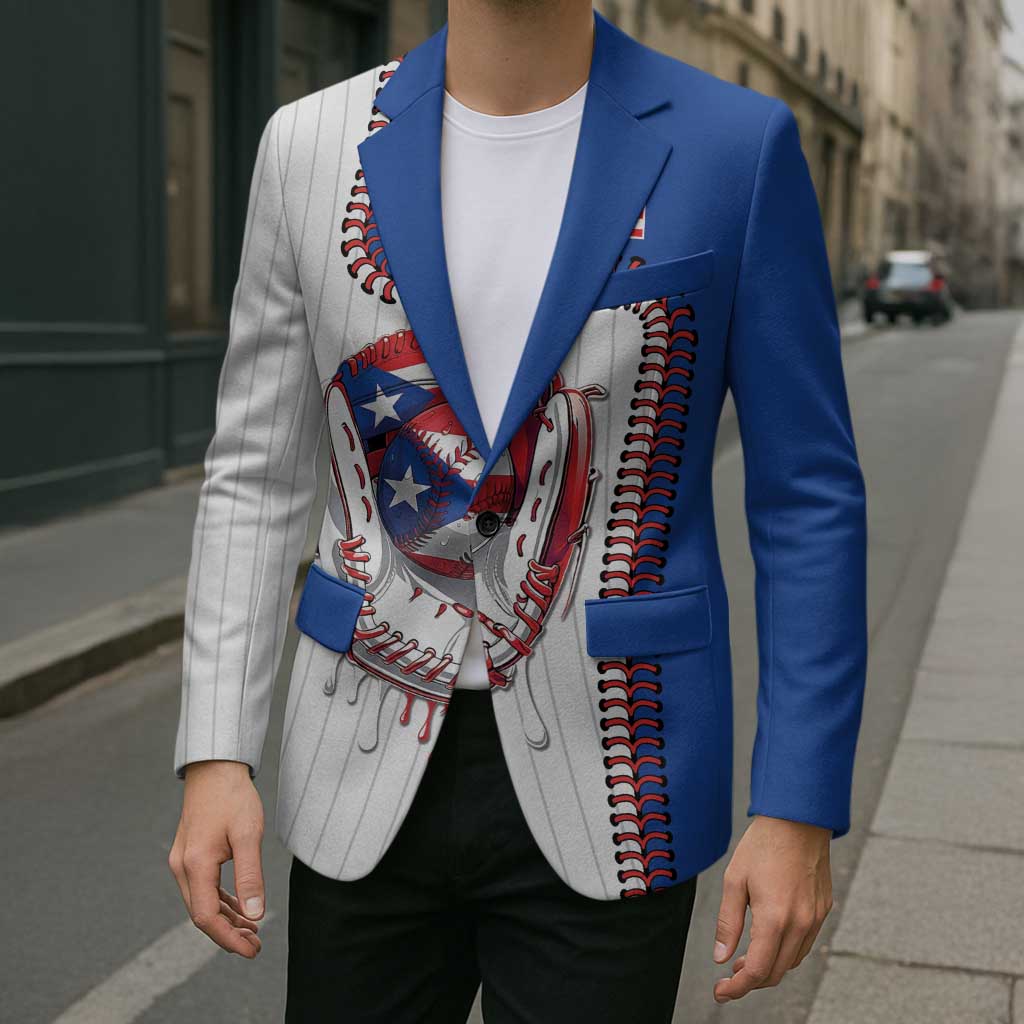Custom Dripping Baseball Puerto Rico Blazer