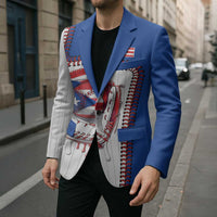 Custom Dripping Baseball Puerto Rico Blazer