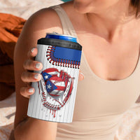 Custom Dripping Baseball Puerto Rico 4 in 1 Can Cooler Tumbler