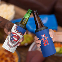 Custom Dripping Baseball Puerto Rico 4 in 1 Can Cooler Tumbler