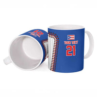 Custom Dripping Baseball Puerto Rico Ceramic Mug