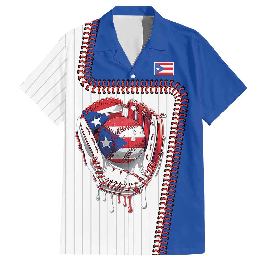 Custom Dripping Baseball Puerto Rico Hawaiian Shirt