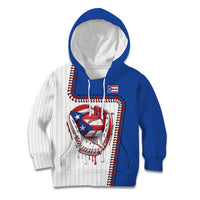 Custom Dripping Baseball Puerto Rico Kid Hoodie