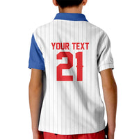 Custom Dripping Baseball Puerto Rico Kid Polo Shirt