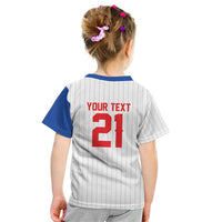 Custom Dripping Baseball Puerto Rico Kid T Shirt