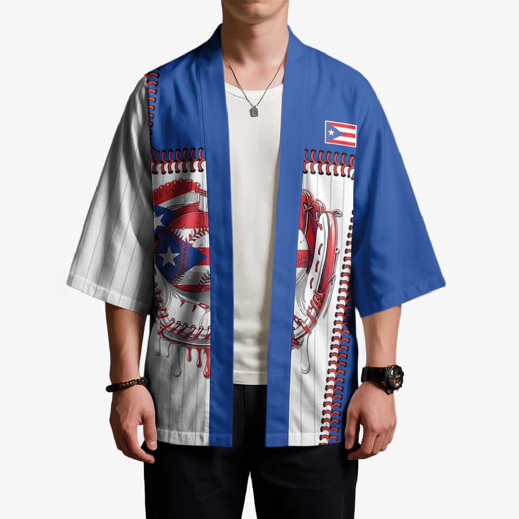 Custom Dripping Baseball Puerto Rico Kimono