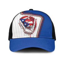 Dripping Baseball Puerto Rico Mesh Trucker Cap