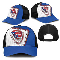 Dripping Baseball Puerto Rico Mesh Trucker Cap