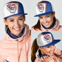 Dripping Baseball Puerto Rico Mesh Trucker Cap