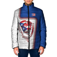 Custom Dripping Baseball Puerto Rico Padded Jacket