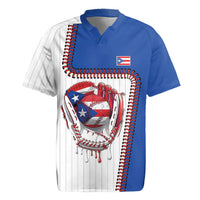 Custom Dripping Baseball Puerto Rico Rugby Jersey