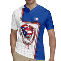 Custom Dripping Baseball Puerto Rico Rugby Jersey