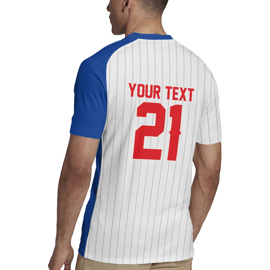 Custom Dripping Baseball Puerto Rico Rugby Jersey