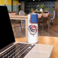 Custom Dripping Baseball Puerto Rico Skinny Tumbler