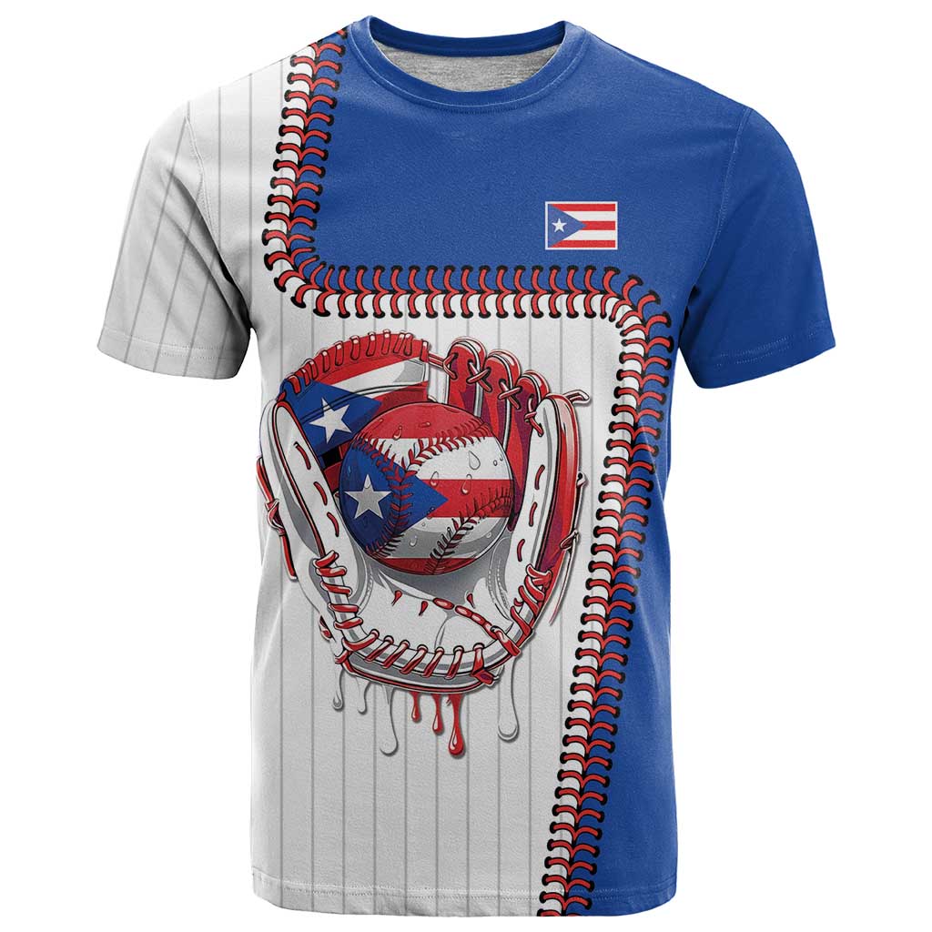 Custom Dripping Baseball Puerto Rico T Shirt