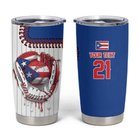 Custom Dripping Baseball Puerto Rico Tumbler Cup