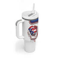 Custom Dripping Baseball Puerto Rico Tumbler With Handle