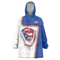 Custom Dripping Baseball Puerto Rico Wearable Blanket Hoodie