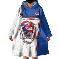 Custom Dripping Baseball Puerto Rico Wearable Blanket Hoodie