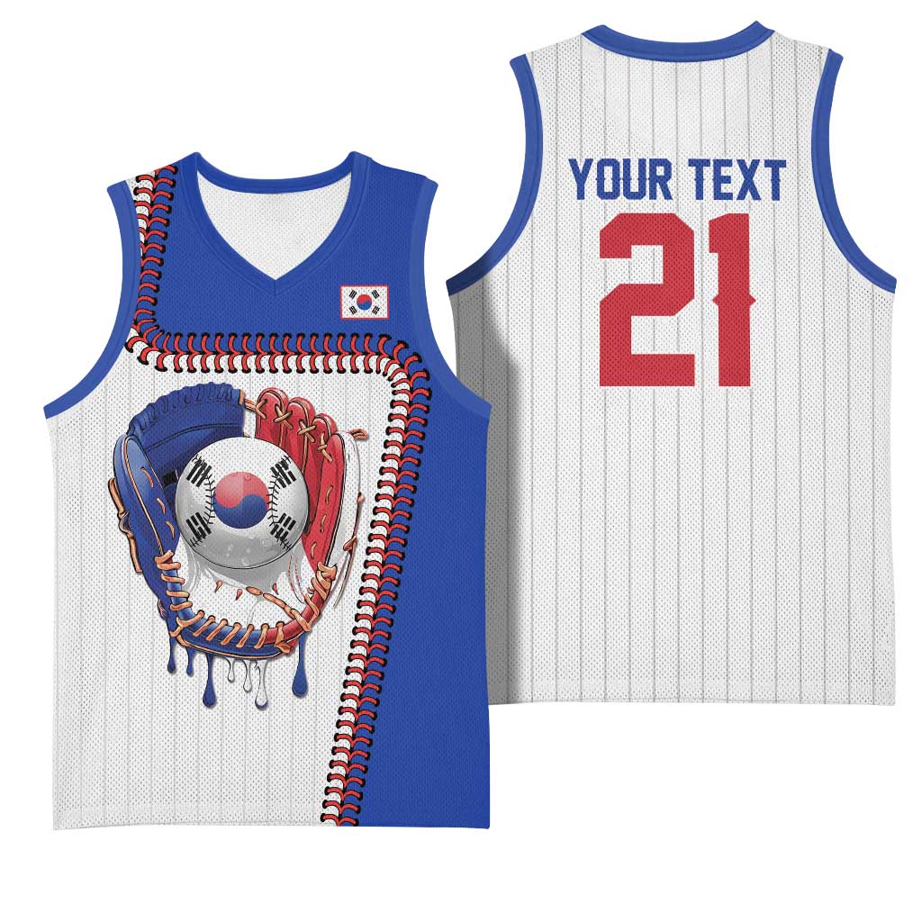 Custom Dripping Baseball South Korea Basketball Jersey