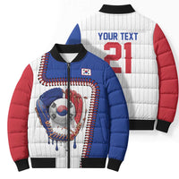 Custom Dripping Baseball South Korea Bomber Puffer Jacket