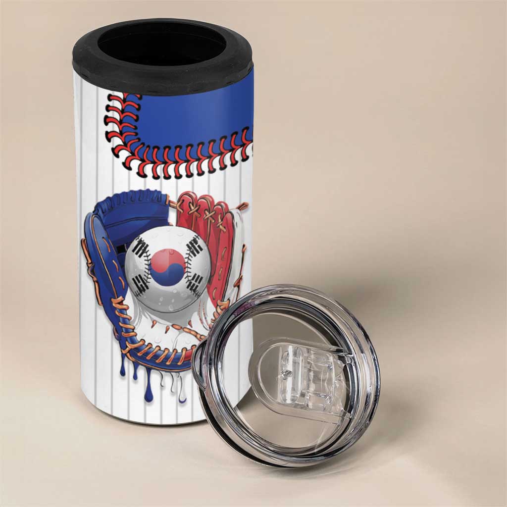 Custom Dripping Baseball South Korea 4 in 1 Can Cooler Tumbler