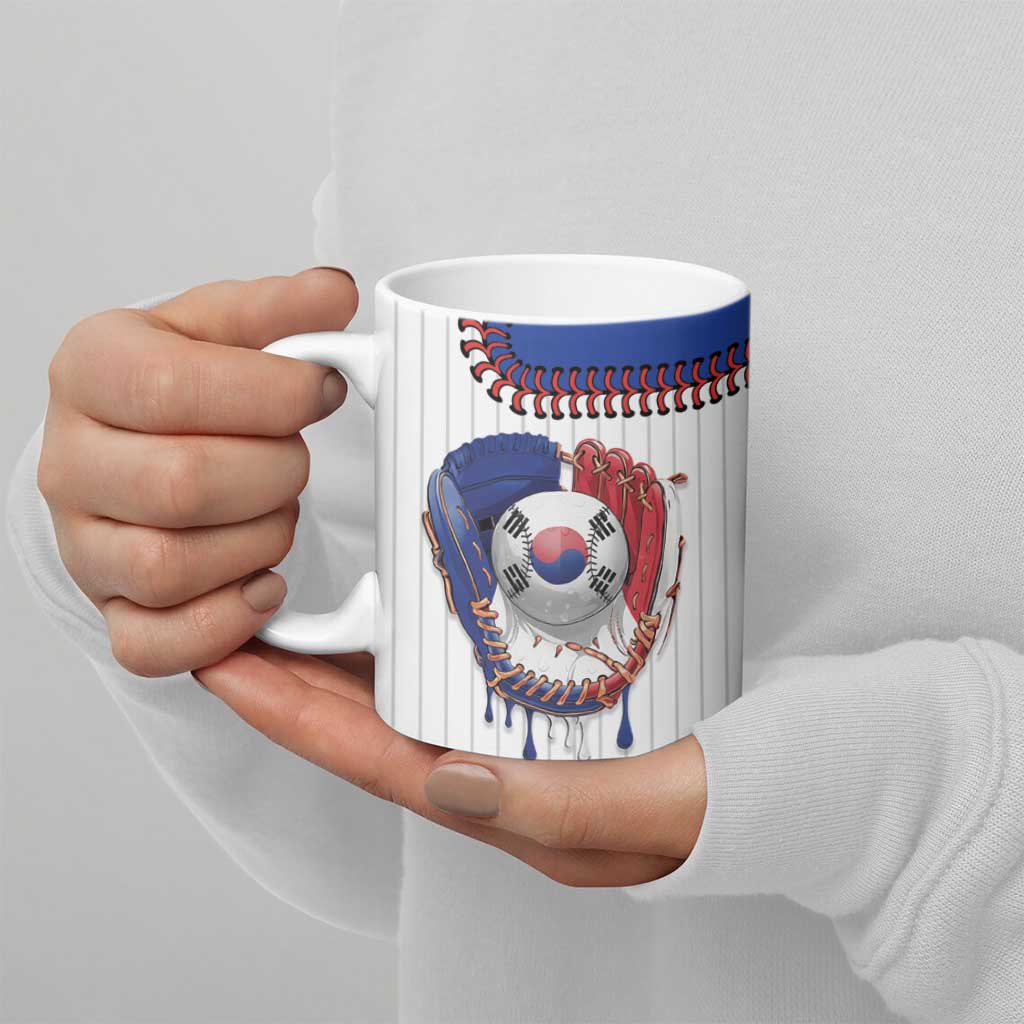 Custom Dripping Baseball South Korea Ceramic Mug