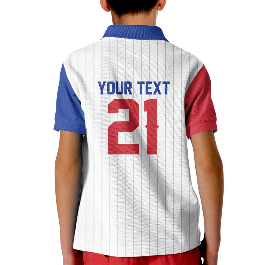 Custom Dripping Baseball South Korea Kid Polo Shirt