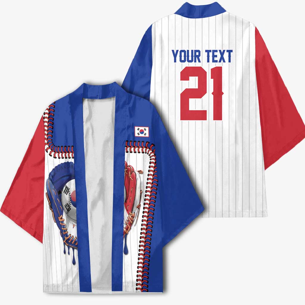 Custom Dripping Baseball South Korea Kimono