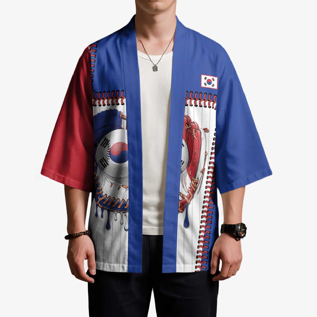 Custom Dripping Baseball South Korea Kimono