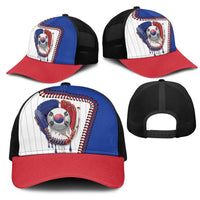 Dripping Baseball South Korea Mesh Trucker Cap