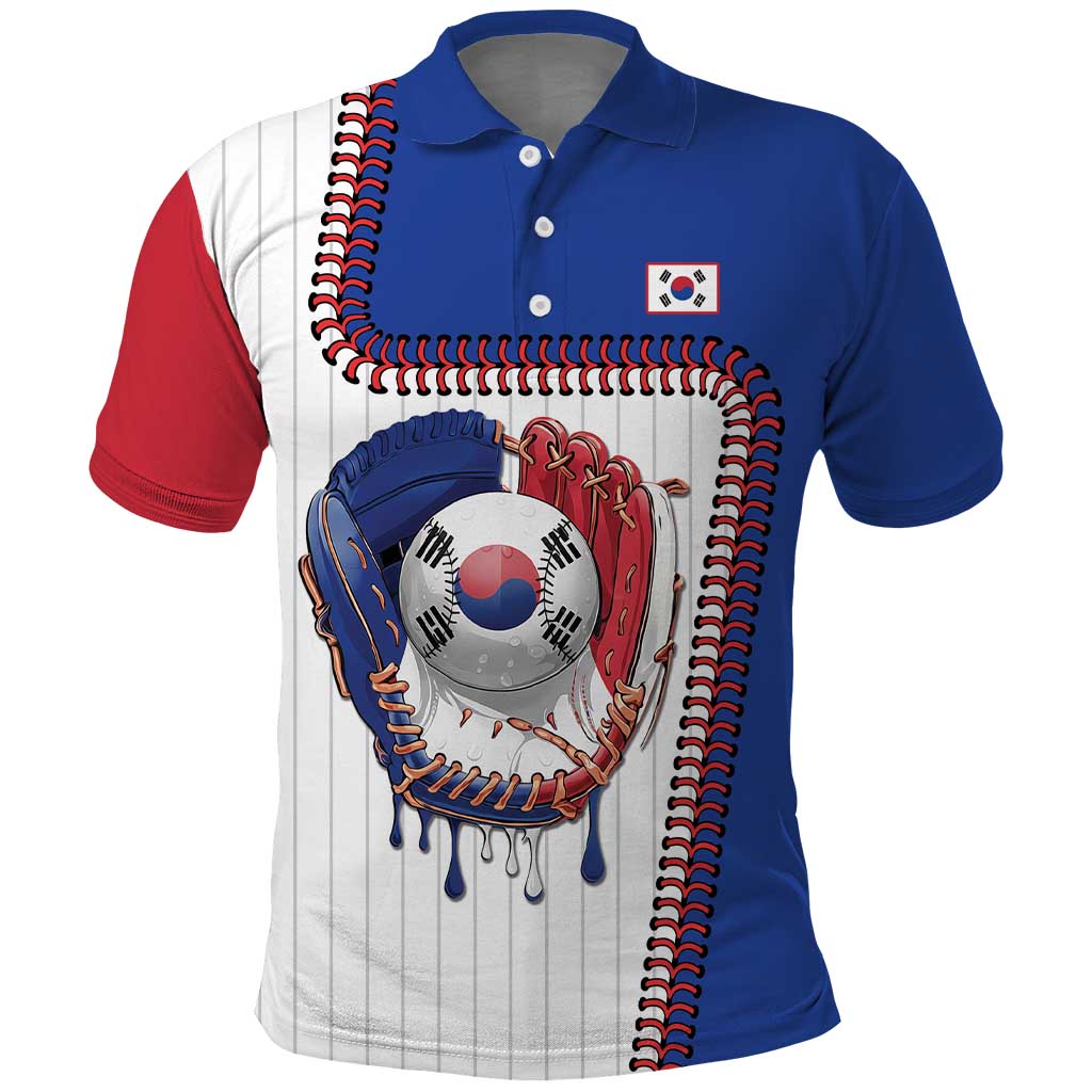 Custom Dripping Baseball South Korea Polo Shirt