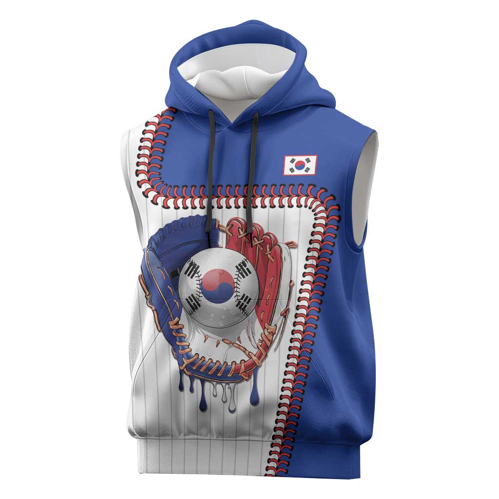 Custom Dripping Baseball South Korea Sleeveless Hoodie