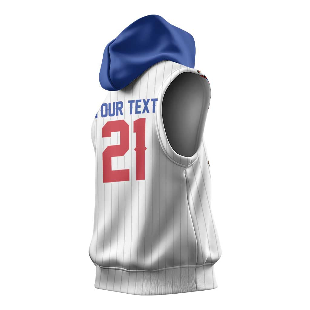 Custom Dripping Baseball South Korea Sleeveless Hoodie