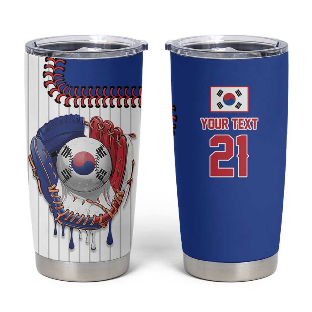 Custom Dripping Baseball South Korea Tumbler Cup