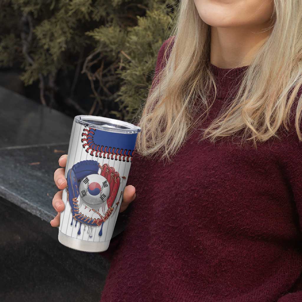 Custom Dripping Baseball South Korea Tumbler Cup