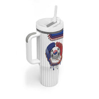 Custom Dripping Baseball South Korea Tumbler With Handle
