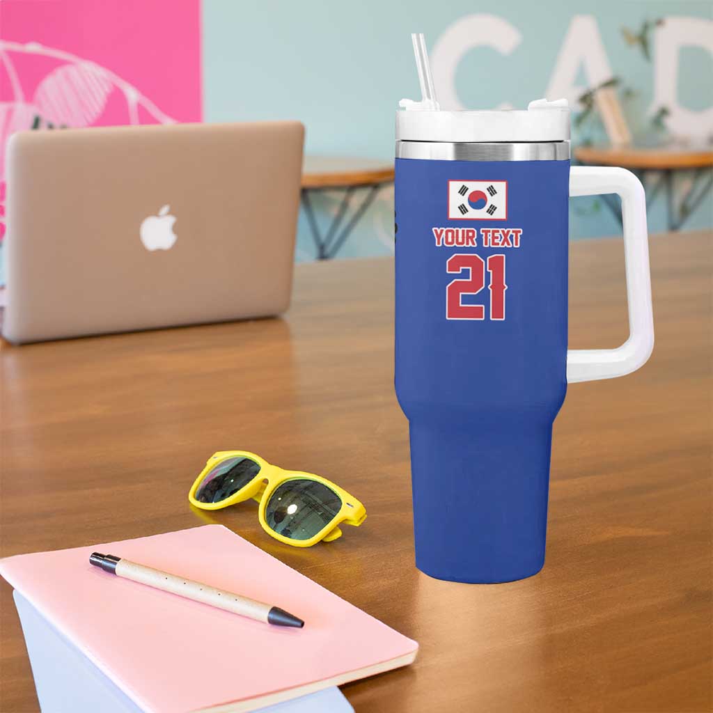 Custom Dripping Baseball South Korea Tumbler With Handle